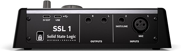 open zoom image for Solid State Logic SSL 1 USB Audio Interface, New, Action Position Back