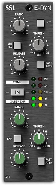 open zoom image for Solid State Logic SSL E-Dyn Mk2 E-Series 500-Series Dynamics Processor, New, Action Position Back