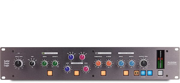 open zoom image for Solid State Logic SSL Fusion Stereo Analogue Colour Mix Bus Processor, New, Action Position Back