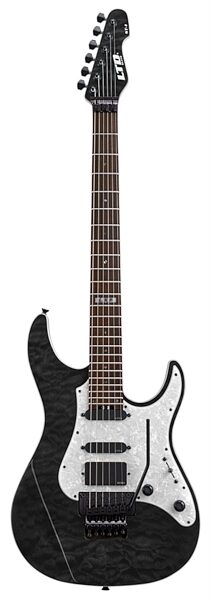 open zoom image for ESP LTD Elite ST1 FR Electric Guitar (with Case), Rosewood Fingerboard, See Thru Black