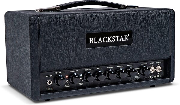 open zoom image for Blackstar St. James 50 6L6 Guitar Amplifier Head (50 Watts), Black, Action Position Back
