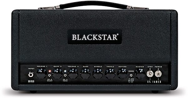 open zoom image for Blackstar St. James 50 6L6 Guitar Amplifier Head (50 Watts), Black, Action Position Back