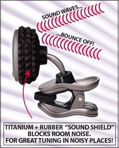 open zoom image for Snark ST-8T Titanium Rechargeable Clip-On Tuner, New, Action Position Back