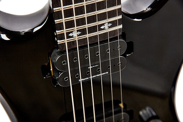 open zoom image for B.C. Rich Stealth Legacy Electric Guitar, Black, Action Position Back