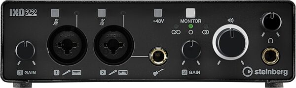 open zoom image for Steinberg IXO22 USB Audio Interface, Black, Action Position Back