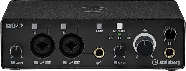 open zoom image for Steinberg IXO22 USB Audio Interface, Black, Action Position Back