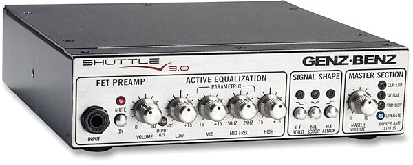 open zoom image for Genz Benz STL30 Shuttle Bass Amplifier Head (300 Watts), Main