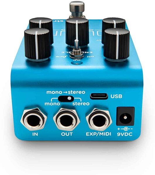 open zoom image for Strymon Cloudburst Ambient Reverb Pedal, Original Blue, Action Position Back
