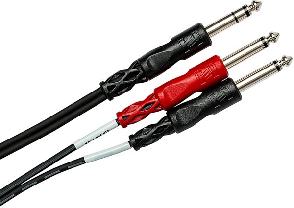 open zoom image for Hosa STP-200 Insert Cable (Stereo 1/4" TRS to Two Mono 1/4" TS), 3.28 foot, 1 Meter, STP201, Action Position Back