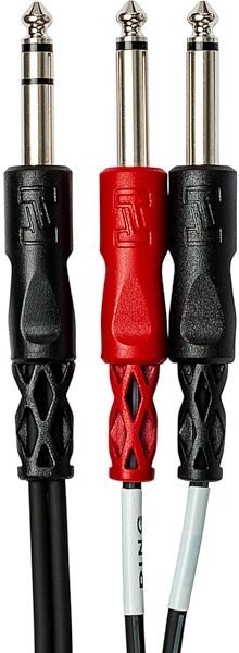 open zoom image for Hosa STP-200 Insert Cable (Stereo 1/4" TRS to Two Mono 1/4" TS), 3.28 foot, 1 Meter, STP201, Action Position Back
