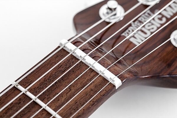 open zoom image for Ernie Ball Music Man St. Vincent Signature Electric Guitar (with Case), Blue Nut