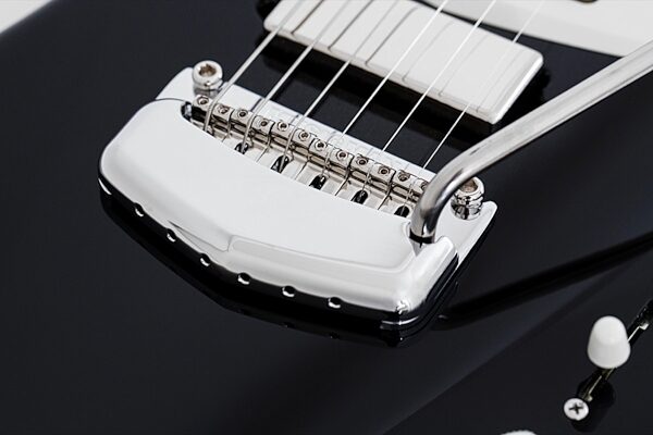 open zoom image for Ernie Ball Music Man St. Vincent Signature Electric Guitar (with Case), Black Bridge