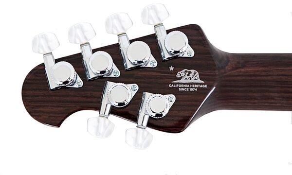open zoom image for Ernie Ball Music Man St. Vincent Signature Electric Guitar (with Case), Black Headstock Back