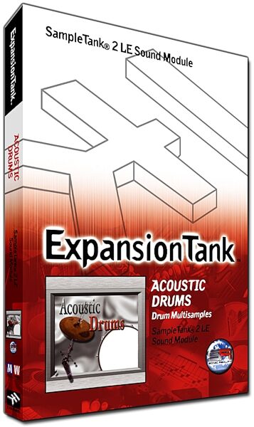 open zoom image for IK Multimedia Expansion Tank Sound Module Sonic Reality Volume 1, Acoustic Drums