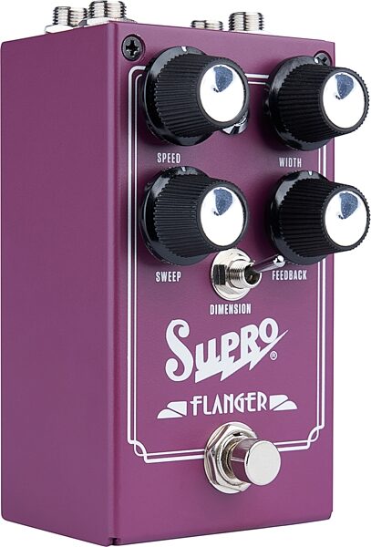open zoom image for Supro Analog Flanger Pedal, New, Action Position Back