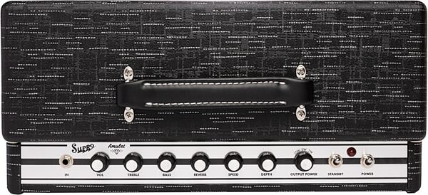 open zoom image for Supro Amulet Electric Guitar Combo Amplifier (15 Watts, 1x12"), New, Action Position Back