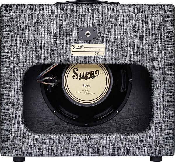 open zoom image for Supro Black Magick Guitar Speaker Cabinet (75 Watts, 1x12"), 8 Ohms, Action Position Back