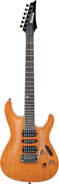 open zoom image for Ibanez SV5470A Prestige Ash Top Electric Guitar (With Case), Honey Gold