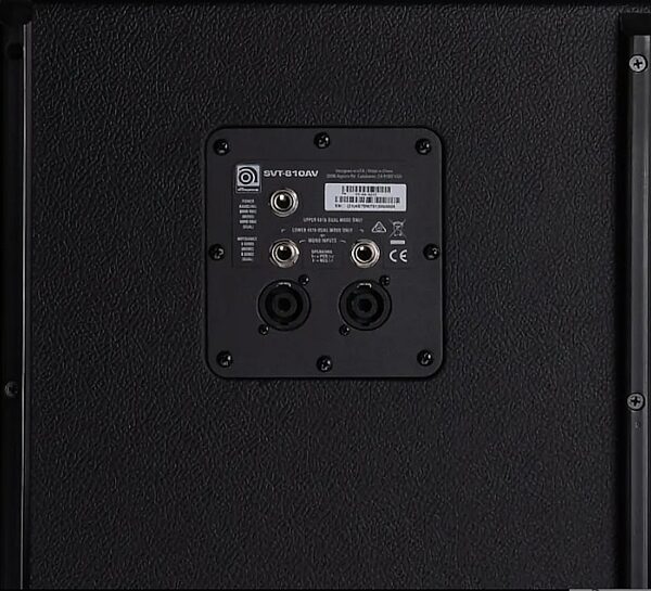 open zoom image for Ampeg SVT-810AV Anniversary Bass Cabinet (800 Watts, 8x10"), New, rear