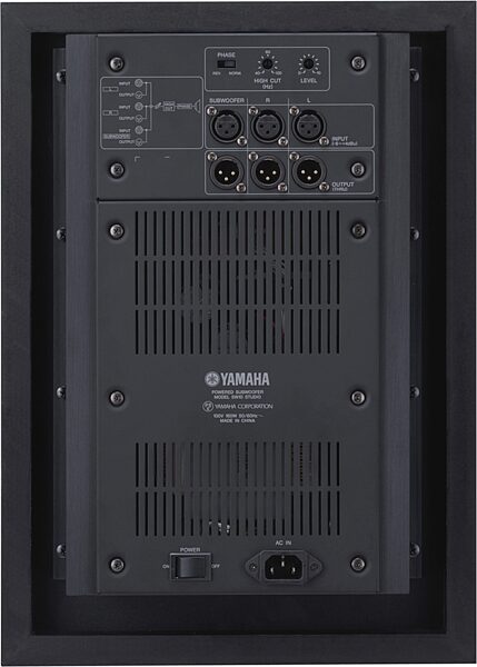 open zoom image for Yamaha SW10 Studio Powered Subwoofer (120 Watts, 1x10 in.), Rear