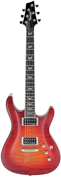 open zoom image for Ibanez SZ520QM Quilted Maple Electric Guitar, Vintage Cherry Burst