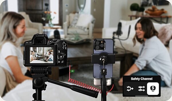 open zoom image for iCON AirMic Pro Dual-Channel Wireless Microphone System, Black, In Use