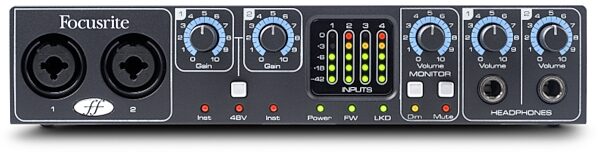 open zoom image for Focusrite Saffire Pro 24 DSP FireWire Audio Interface with VRM Technology, Front