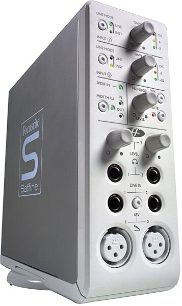 open zoom image for Focusrite Saffire Firewire Audio Interface with DSP, Angle