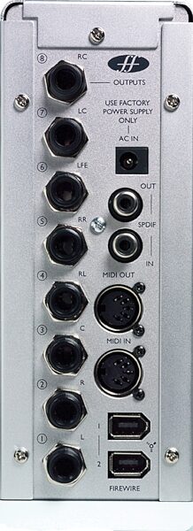 open zoom image for Focusrite Saffire Firewire Audio Interface with DSP, Rear