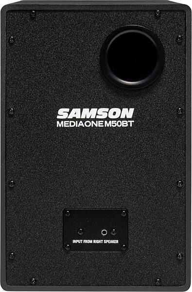 open zoom image for Samson MediaOne M50BT Powered Studio Monitors With Bluetooth, Left Rear