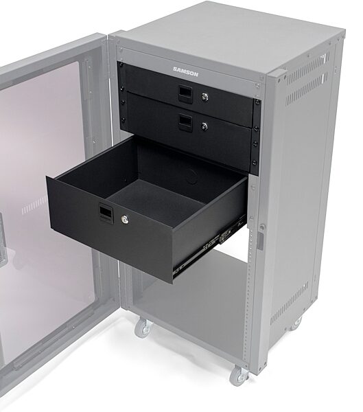open zoom image for Samson SRK Universal Rack Drawer, 3-Unit, DR3U, Action Position Back