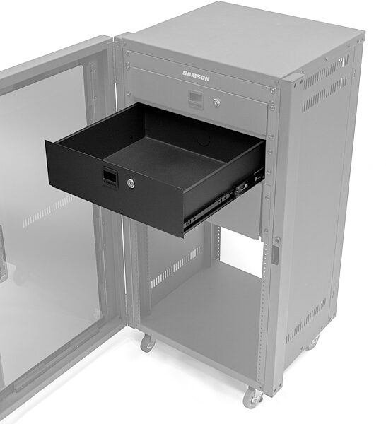 open zoom image for Samson SRK Universal Rack Drawer, 3-Unit, DR3U, Action Position Back