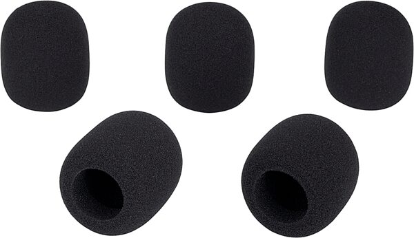 open zoom image for Samson WS1 Handheld Microphone Windscreen, 5-Pack, Black, Action Position Back