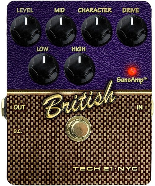 open zoom image for Tech 21 SansAmp Character Series British Amp Pedal, Main