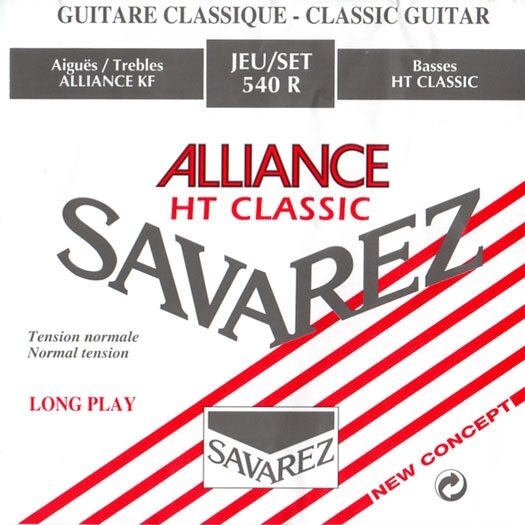 open zoom image for Savarez 540R NT Alliance Series Classical Guitar Strings, New, Main