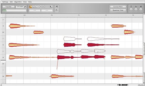 open zoom image for Celemony Melodyne Editor Software, Screenshot