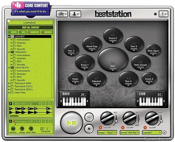 open zoom image for Toontrack Beatstation Rhythm Machine Software (Mac and Windows), Screenshot