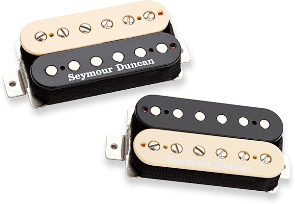 open zoom image for Seymour Duncan Hot-Rodded Humbucker Pickup Set, Zebra, Action Position Back