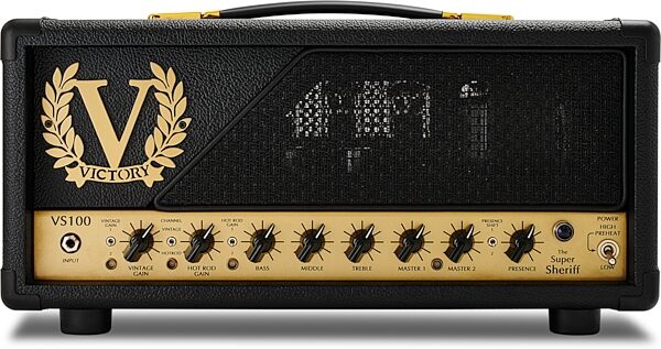 open zoom image for Victory Super Sheriff 100H Guitar Amplifier Head (100 Watts), New, Action Position Back