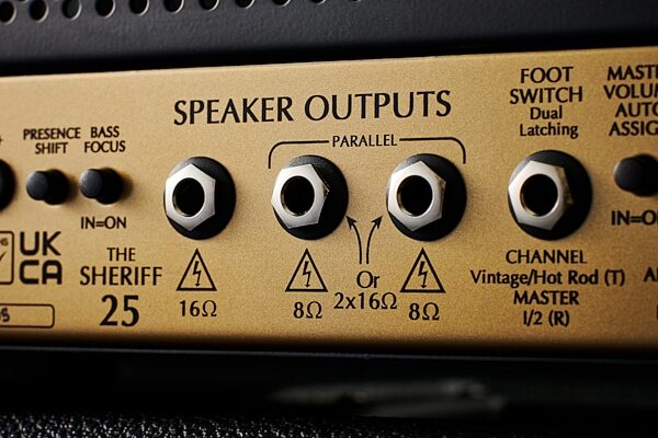 open zoom image for Victory Sheriff 25H Guitar Amplifier Head, Metal Chassis (25 Watts), New, Action Position Back