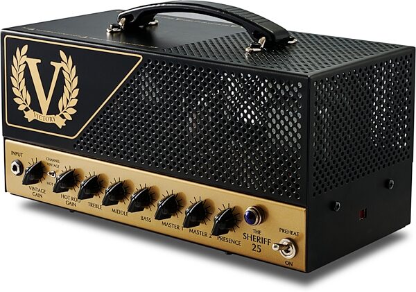 open zoom image for Victory Sheriff 25H Guitar Amplifier Head, Metal Chassis (25 Watts), New, Action Position Back
