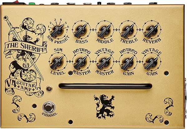 open zoom image for Victory V4 The Sheriff Pedalboard Amp with Two Notes Cab Sim, New, Action Position Back