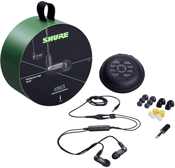 open zoom image for Shure AONIC 3 Sound Isolating Earphones, Black, Open Box (Very Good), Alt
