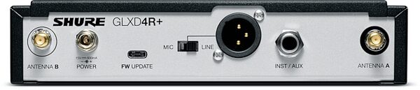 open zoom image for Shure GLXD24R+/B87A Handheld Wireless Beta 87a Microphone System, Band Z3 (2.4/5.8 GHz), Open Box (Like New), View