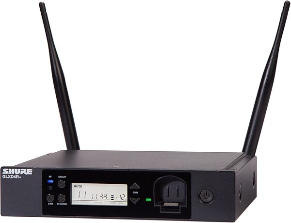 open zoom image for Shure GLXD24R+/B87A Handheld Wireless Beta 87a Microphone System, Band Z3 (2.4/5.8 GHz), Open Box (Like New), Action Position Back