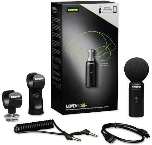 open zoom image for Shure MoveMic 88+ Wireless Video Microphone, MV88+W-Z7, Packaging