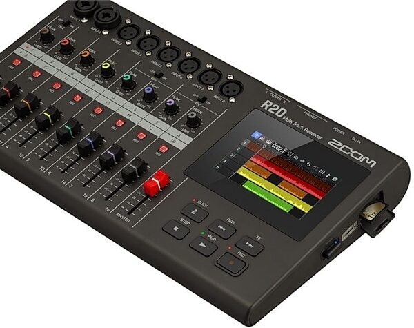 open zoom image for Zoom R20 Multitrack Digital Recorder, New, Side