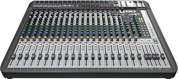 open zoom image for Soundcraft Signature 22 MTK Multi-Track Mixer, 22-Channel, Action Position Back
