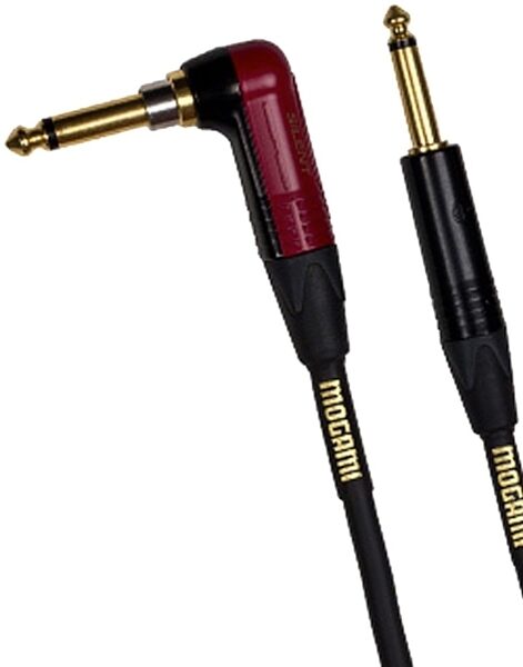 open zoom image for Mogami Gold Instrument Silent R Cable (Straight to Right Angle End), 10 foot, Main