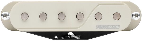 open zoom image for Fishman Fluence SS Single Width Pickup Active Guitar Pickup, With Black and White Caps Included, White